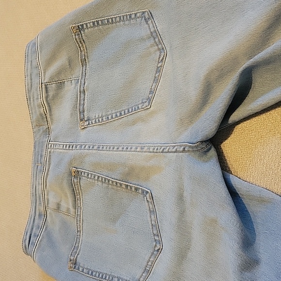 Free People Float on Flare Jeans Light Wash 26 Boho Western Rodeo High Waist - Picture 6 of 16